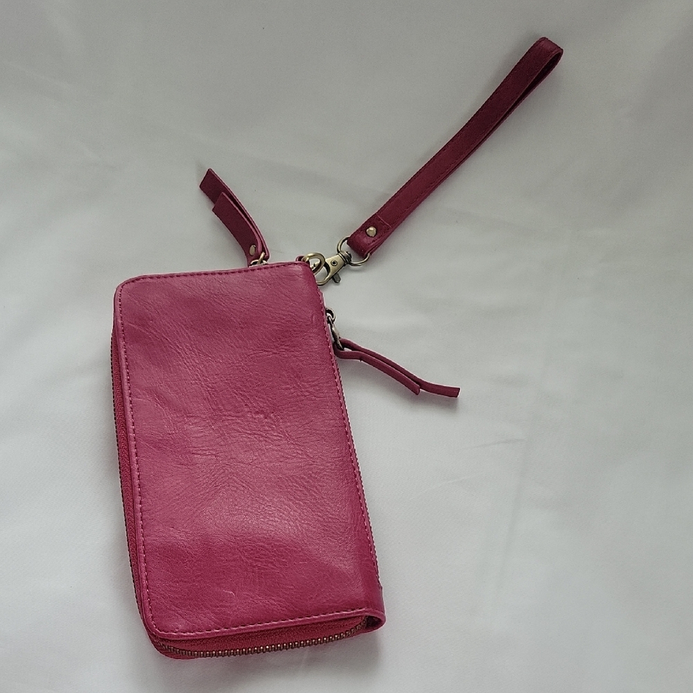 Joy Susan Pink Clutch Wristlet Sleek Design